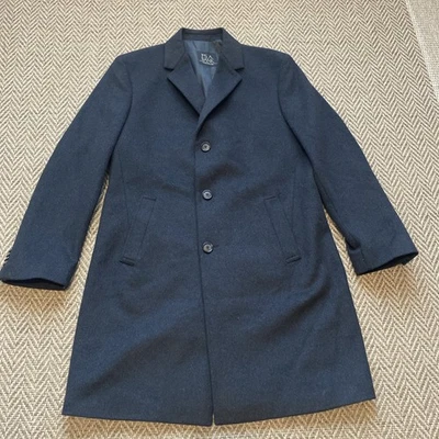 Jos A Bank  Men’s Size 40R Charcoal Gray Trench Wool Blend Old Money Classic - Image 1 of 4