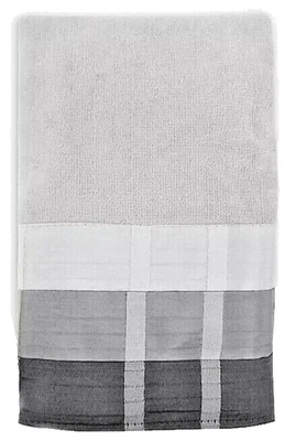 Juego de 2 toallas de mano Croscill Fairfax negro gris 100 % algodón 28x16" Foto 1 de 4