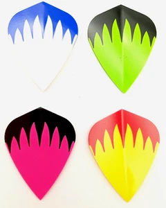 DartsClearance Strong 100 micron Kite Shape Dart Flights 10 Set pack - Picture 1 of 13