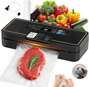Sellador al vacío para alimentos, máquina selladora al vacío para alimentos 95kPa, 120 W 12 L/min Fas - Imagen 1 de 12
