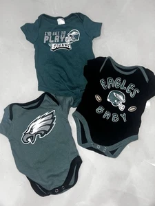 Baby NFL Eagles Outfits Set Tops 0-3 Months - Picture 1 of 7