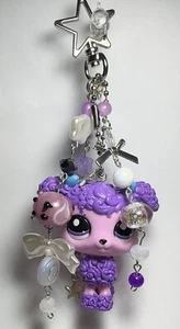 Portachiavi Littlest Pet Shop fatto a mano con barboncino Gen7-#2 - Foto 1 di 2