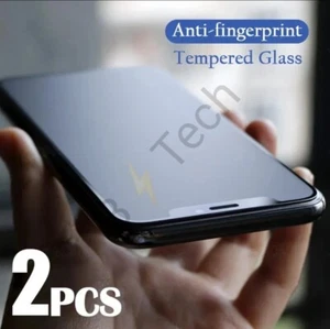 2X Tempered Matte Glass Screen Protector For iPhone 16 15 14 13 12 Pro Max PLUS - Picture 1 of 12