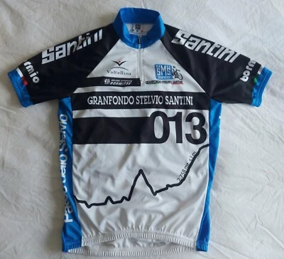 SMS Santini Cycling Jersey Shirt Men's White & Blue Size Medium - Image 1 of 4