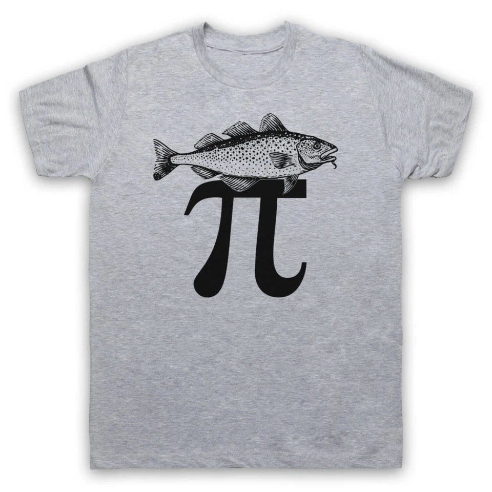 MY ICON ART & CLOTHING FISH PI PIE MATHS FOOD PARODY FUNNY TRIGONOMETRY MENS & WOMENS T-SHIRT