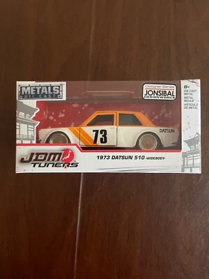 2018 Jada JDM Tuners Orange  1973 Datsun 510 Widebody  1/32 Scale - Image 1 of 3