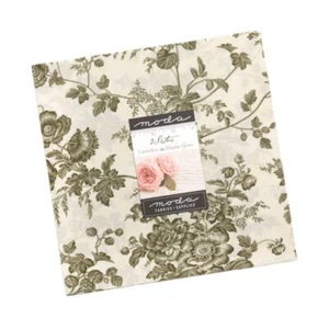 MODA Layer Cake Meadow Greens 3 Sisters 42 Pieces 10" Squares Quilting Cotton - Picture 1 of 9