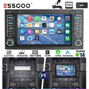 DAB+ 8-Kern 128G Android 14 Autoradio GPS dsp CarPlay Für VW Multivan T5 Touareg - Bild 1 von 15