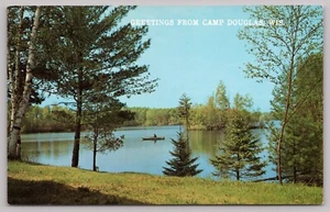 Postal Cape Douglas Wisconsin Lake Canoe - Imagen 1 de 2