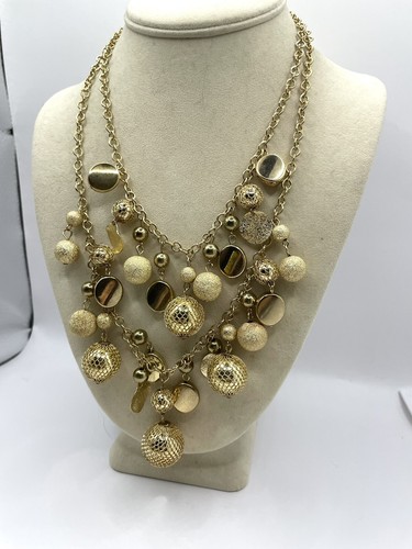 VETEMENTS Collana a strati Cha Cha tono oro