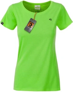 JAN 8007 Damen Bio Baumwolle Basic Girlie T-Shirt Lime Grün COMPANIEER Frauen . - Picture 1 of 5