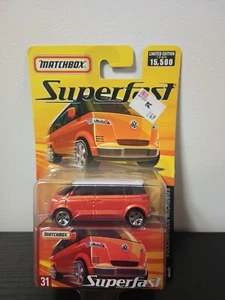 VOLKSWAGEN MICROBUS 2005 MATCHBOX #31 SUPERFAST 1 of 15,500 ORANGE - Picture 1 of 3