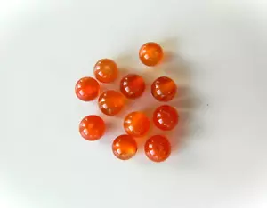 Carnelian, 6mm Smooth Round Beads, Nice Colour, Bag Of 11 Beads - Picture 1 of 1