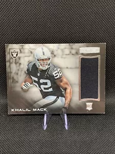 2014 Panini Rookies & Stars Rookie Materials Khalil Mack #34 Rookie Patch RC - Foto 1 di 2