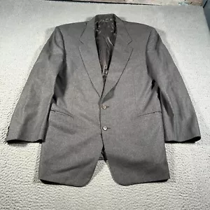 Blazer Canali Para Hombre 54 Gris 100% Lana Muesca Solapa Bolsillos Internos Un Solo Pecho - Imagen 1 de 10