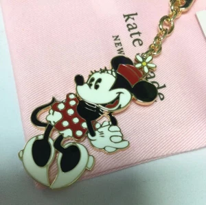 kate spade new york minnie mouse jeweled key chain bag charm w/ KS Dust Bag New - Picture 1 of 12