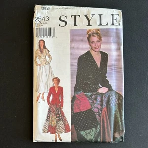 Style Sewing Pattern 2543 Size 8-18 Midi Skirt Jacket 90s Y2K - Picture 1 of 6