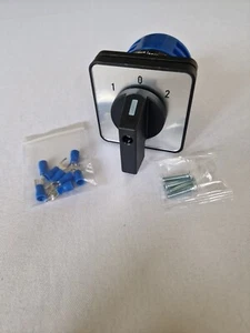 Taiss Universal Wahlschalter Umschalter 32A 690V 3 Positionen 8 Klemmen Nocken - Bild 1 von 6