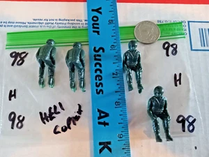Two (2) Helicopter Pilot Figures scale unknown Package # 98 free shipping "LOOK" - Picture 1 of 3