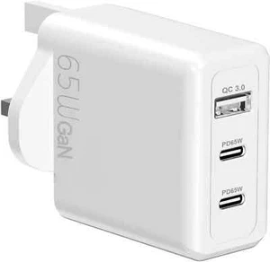 For Apple iPhone iPad Samsung Google Fast Charging 65W USB A + C PD Plug Charger - Picture 1 of 4