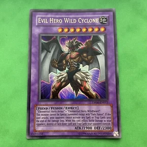 Yu-Gi-Oh! Evil Hero Wild Cyclone DP06-EN011 Unlimited Ultra Rare Nr Mint - Picture 1 of 4