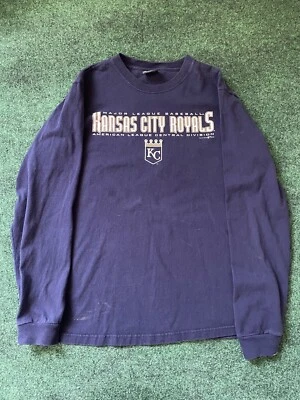 MLB Kansas City Royals Tee Gear for Sports Vintage Long Sleeve Men’s M Blue - Image 1 of 4