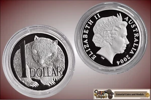 2004 $1 Fine Silver Proof Coin 'Wombat'  Ex. Masterpiece in Capsule only - Picture 1 of 1