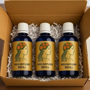 Paquete de regalo de 3 aceites esenciales de recarga difusora de caña - Total hecho en Australia - Imagen 1 de 3