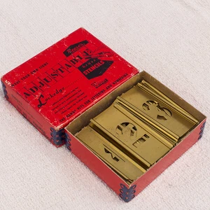 Reese's Adjustable Brass Stencils 1" Gothic Figures/Numbers - Picture 1 of 4