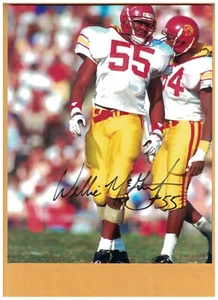 Willie McGinest AUTOGRAPHED USC TROJANS 8X10 PHOTO SIGNED - Picture 1 of 1