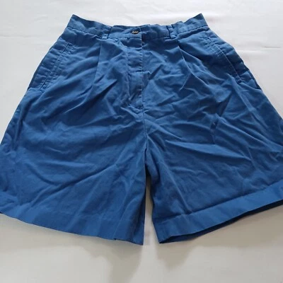 Cutter & Buck Ladies Women's Blue Cotton Shorts Size 4L - Image 1 of 4