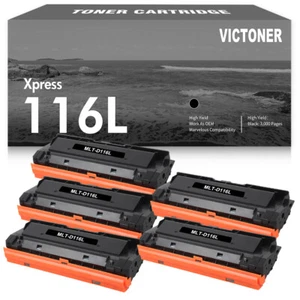 5PK MLT-D116L 116L Toner Compatible for Samsung Xpress M2675 2676 2875 2875FW - Picture 1 of 7