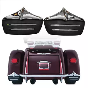Rear Fender Accents Mud Flaps For Harley Trike Tri Glide Ultra Classic FLHTCUTG - Picture 1 of 12