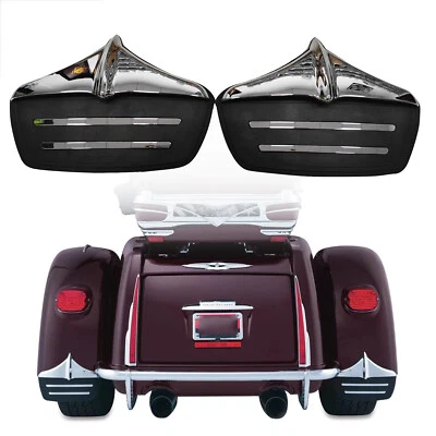 Rear Fender Accents Mud Flaps For Harley Trike Tri Glide Ultra Classic FLHTCUTG - Image 1 of 4