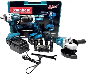 KIT 3in1 Akku-Bohrschrauber und -Schleifer Bohrmaschine Komplettset new - Bild 1 von 7