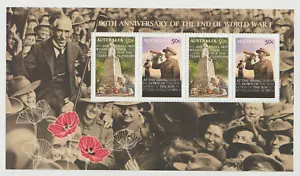 Australia #2855c - 90th Anniversary of end of WWI souvenir sheet (2008) - Picture 1 of 2