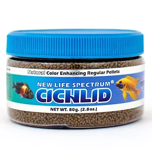 New Life Spectrum CICHLID Pellets 80g Natural Color Enhancing Cichlid Fish Food - Picture 1 of 1