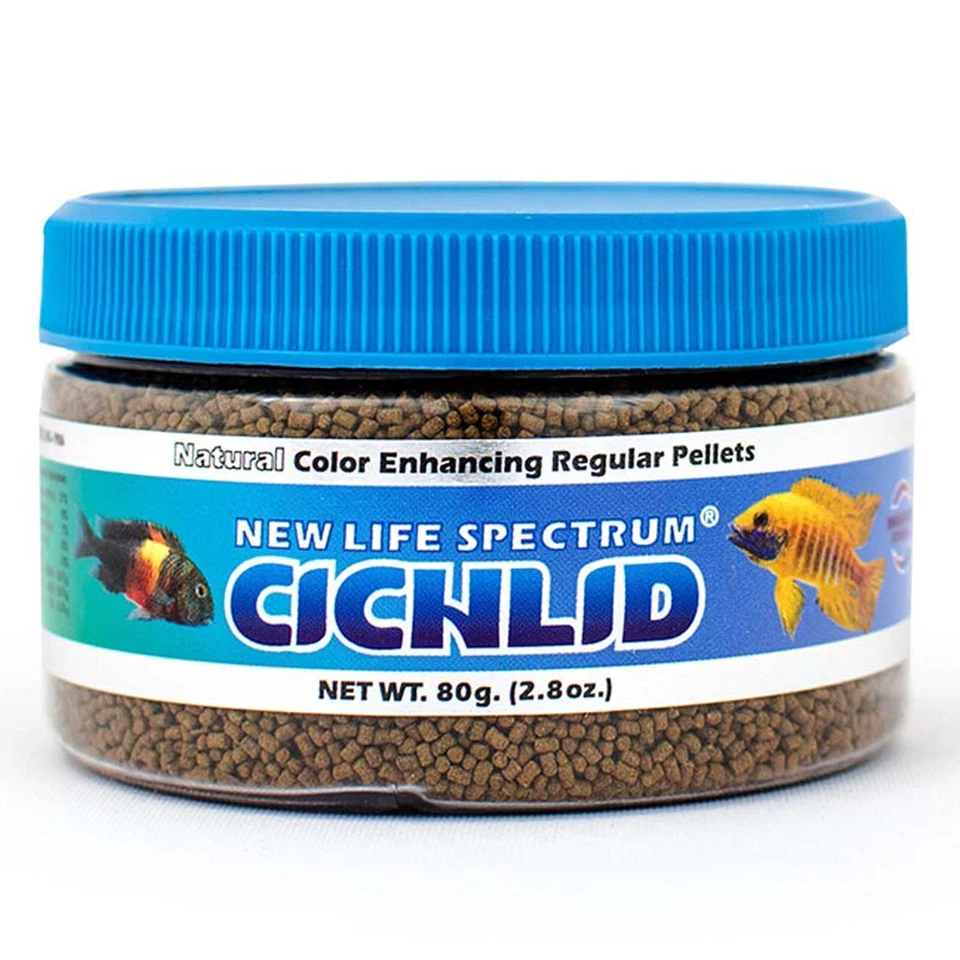 New Life Spectrum CICHLID Pellets 80g Natural Color Enhancing Cichlid Fish Food - Image 1 of 1