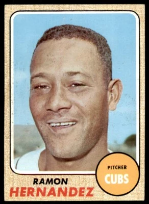 1968 Topps Ramon Hernandez . Chicago Cubs #382 - Image 1 of 2