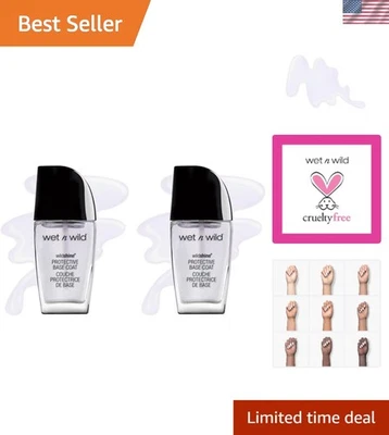 Nail Polish Wild Shine Set - White High-Shine Base Coat, Salon Quality at Home - Image 1 of 4