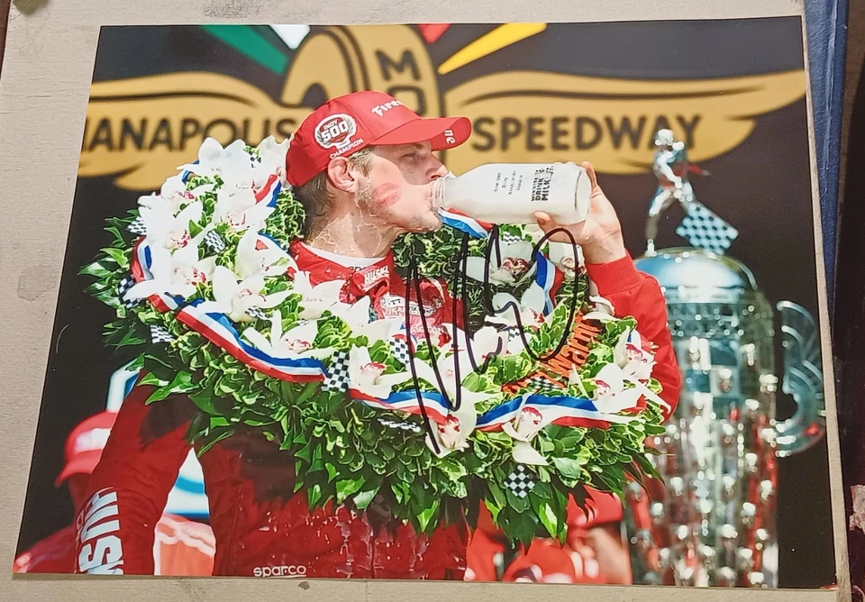 Marcus Ericsson 2022 Indy Indianapolis 500 Champion SIGNED 8x10 Photo COA Racing - Image 1 of 1