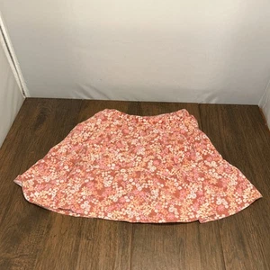 Youth Girls Floral Print Skirt with Built in Shorts Skorts - Sz S 6 - Picture 1 of 9