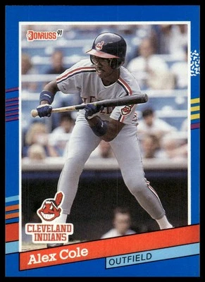 1991 Donruss #383 Alex Cole - Image 1 of 2