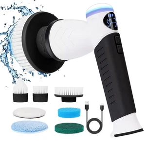 Electric Spin Scrubber Rechargeable Bathroom Scrubber Power Cleaning Brush Showe - Picture 1 of 7