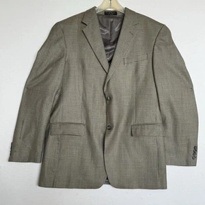 Andrew Fezza Men’s Sport Coat Silk And Wool Houndstooth Weave S 42L - Picture 1 of 14