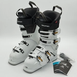 Botas de esquí SALOMON S/Pro 90 W talla 23 blancas personalizadas Heat Connect deportivas de invierno - Imagen 1 de 13