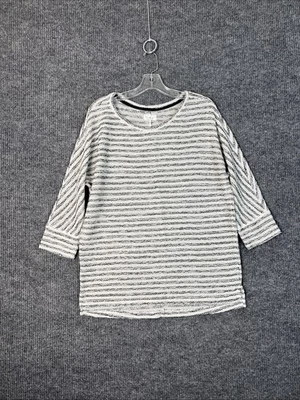 Top Lou & Grey para mujer a rayas texturizadas talla grande neutro bohemio costero Foto 1 de 4