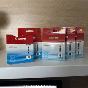 Genuine Canon CLI-8C CLI-PC Cyan Ink - 5 Pack Cartridges for Chromalife New - Bild 1 von 9