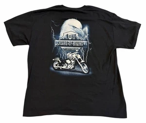 VTG Harley Biker Motorcycle T-Shirt Eagle Men’s Size XL Black - Picture 1 of 4