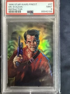 1996 star wars finest refractor #67 Dr Evazan PSA 9 - Bild 1 von 2